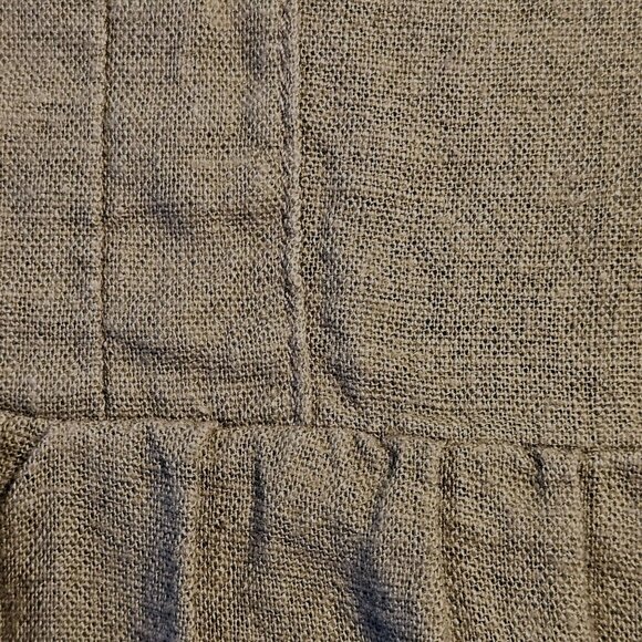 Briggs Sage Green Dress S Knee-Length V-Neck Soft Neutral Quiet Luxury Lounge - Picture 8 of 11